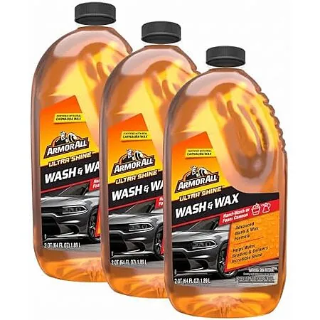 3-Pk 64-Oz Armor All Ultra Shine Car Wash & Wax