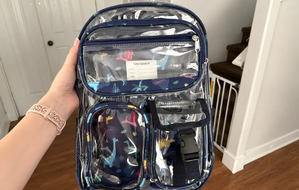 Kids Clear Backpack in Blue