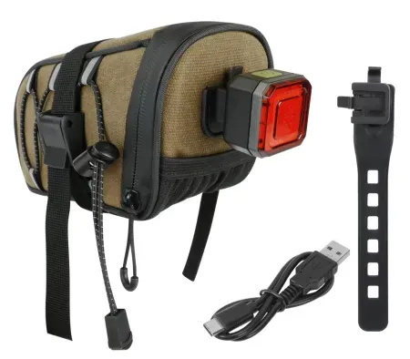 Swiss Tech Tail Light & Under Saddle Bag Combo