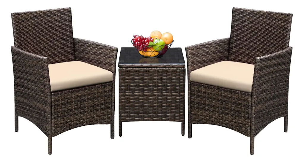 Devoko 3-Piece Patio Conversation Set