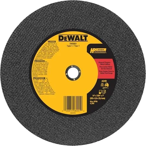 DEWALT 14" Chop Saw Blade Metal Cut-Off Wheel
