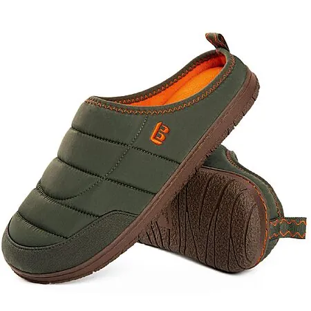 LongBay Men's Slip on Two-Tone Memory Foam Slippers (Various)
