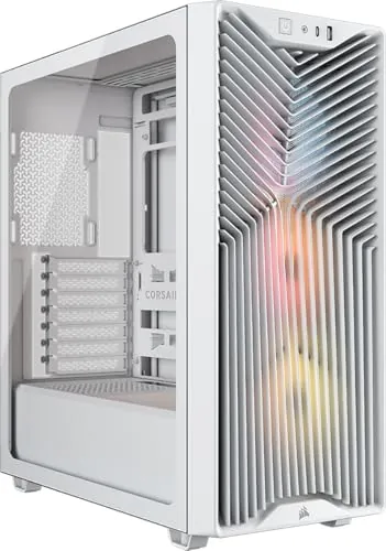 CORSAIR 3200D RS ARGB Mid-Tower PC Case – 3X RS120 ARGB PWM Fans Included