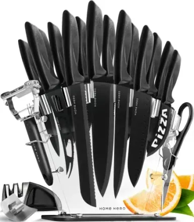 Home Hero 20-Piece Floating Kitchen Knife Set