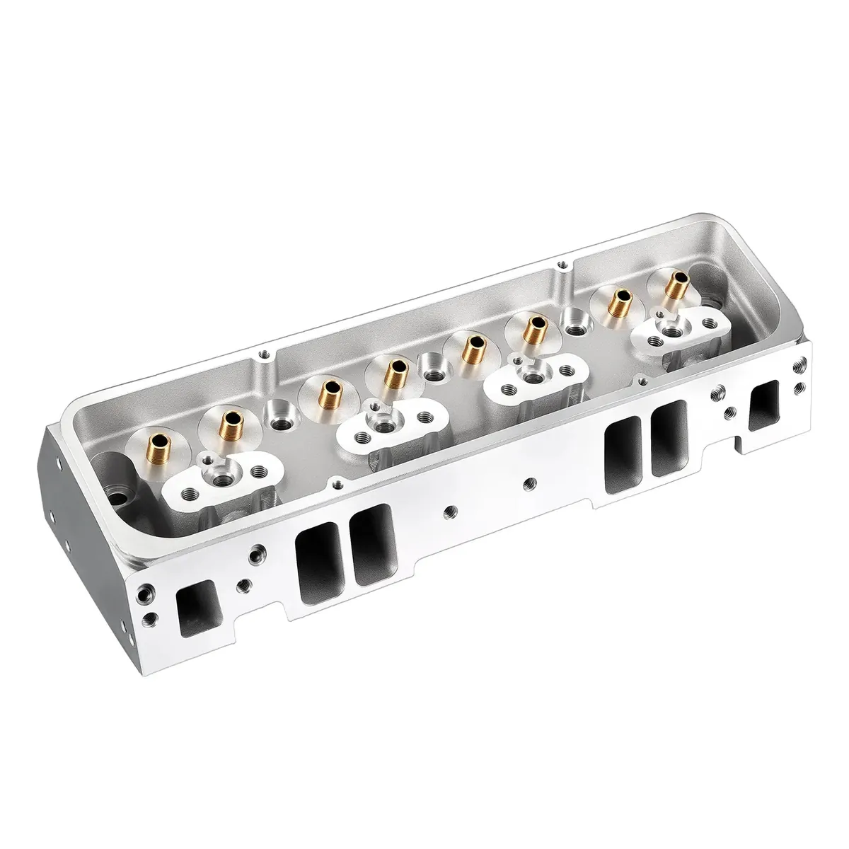 Cast Aluminum Cylinder Head for SBC Engines (Angled Plug)