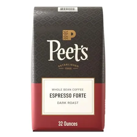 32oz Peet's Coffee Dark Roast Espresso Forte Whole Bean Coffee