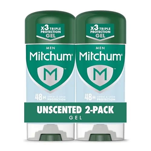 Mitchum Men’s Unscented Antiperspirant Deodorant 2-Pack
