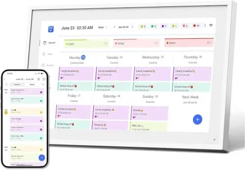 HD 10.1" Digital Calendar, Meal Planner, Duty Chart, to Do List