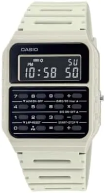 34mm Casio Data Bank Watch w/ 8-Digit Calculator & Resin Band (Grey)