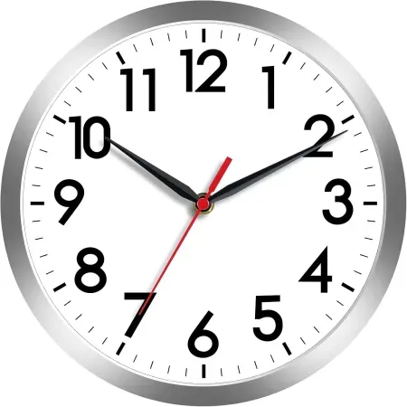 AKCISOT 8" Silent Analog Wall Clock