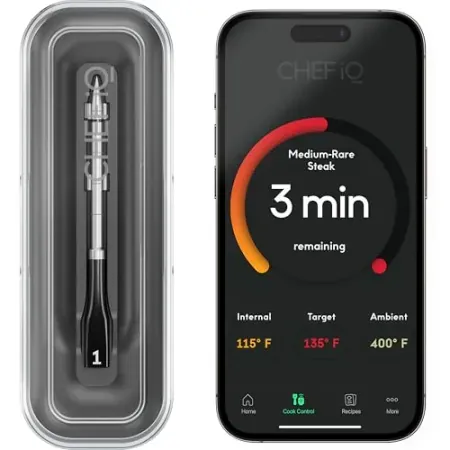 Chef iQ Smart Wireless Ultra Thin Probe Meat Thermometer
