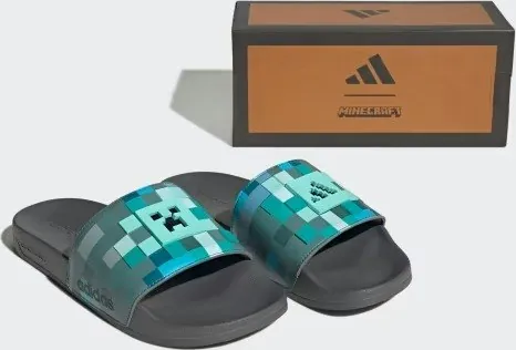 adidas Men's Adilette Shower Minecraft Slides
