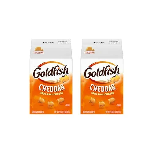Goldfish Cheddar Cheese Crackers 27.3 oz, Pack of 2 Carton