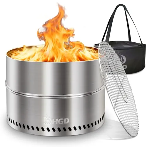 HGD 20 inch Smokeless Firepit Outdoor