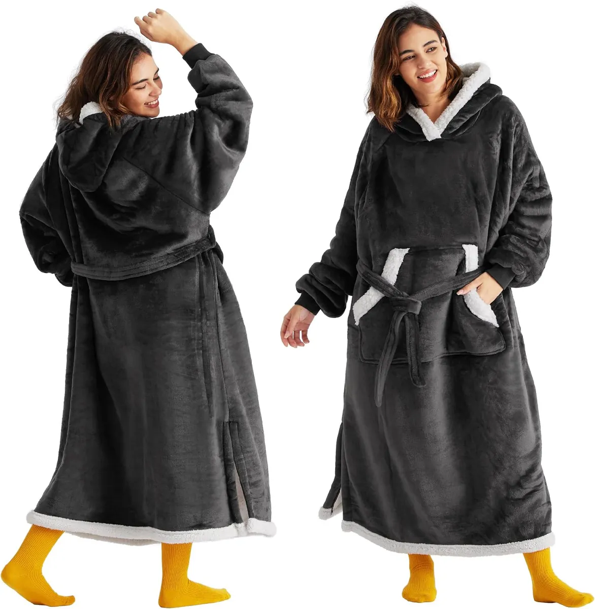Bedsure Adult Wearable Blanket Hoodie