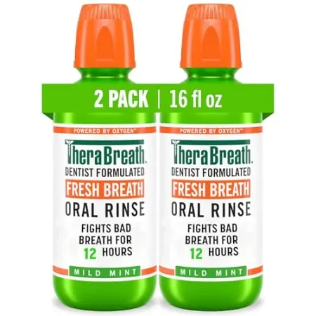 2-Pack TheraBreath Gluten-Free Oral Rinse (16 oz. Bottles)