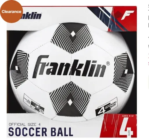 Franklin Sports Competition 100 Soccer Ball Size 4