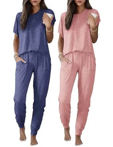 Ekouaer 2-Pack Women’s Pajama Set