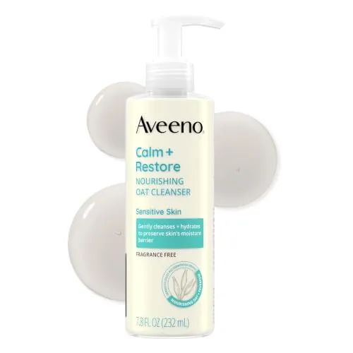 Aveeno Calm + Restore Facial Cleanser 7.8oz Bottle