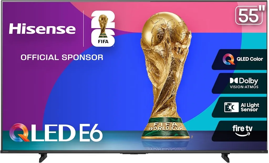 Hisense 55" E6 QLED 4K UHD Smart Fire TV