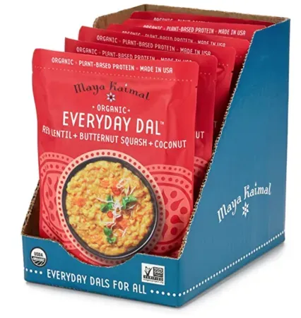 6-Pack Maya Kaimal Organic Indian Red Lentil Everyday Dal (10oz each)