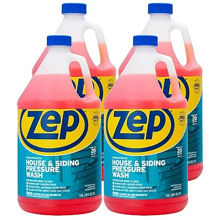 4-Pk 1-Gal ZEP House & Siding Pressure Wash Concentrate Cleaner