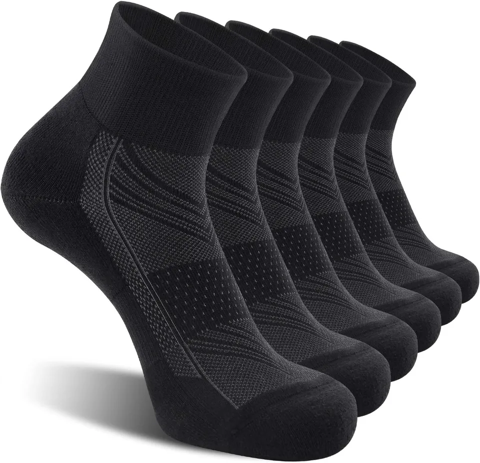 CS CELERSPORT Men’s Ankle Cushion Socks 6-Pack