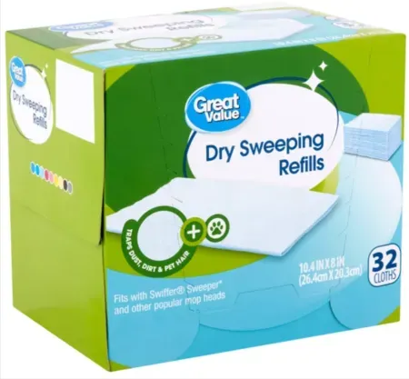 32-Count Great Value Dry Sweeping Cloth Refills for Swiffers