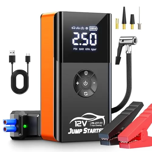 Jump Starter with Air Compressor 8000A 180PSI