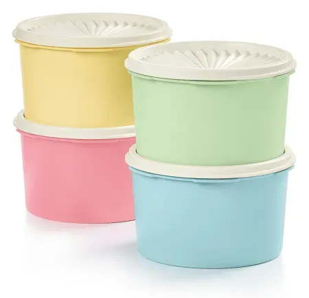 4-Count Tupperware Heritage 3.85-Cup Plastic Food Storage Canister Set w/ Lids