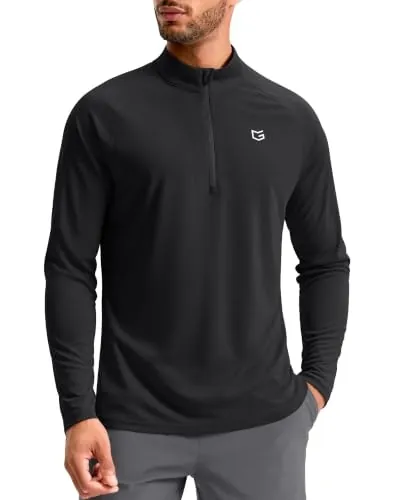 G Gradual Men's Quarter Zip Athletic Running Pullover