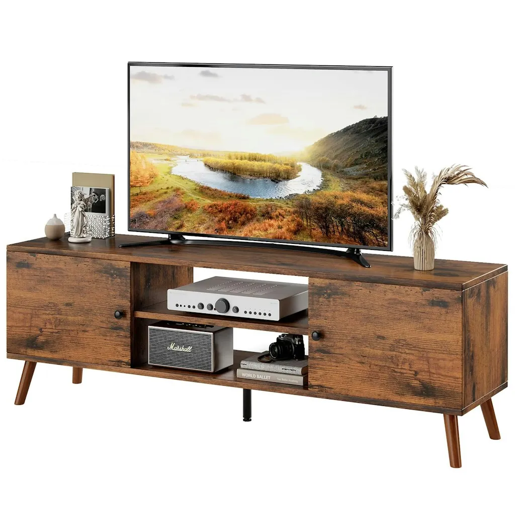 Mid-Century TV Stand for 55" to 60" TVs