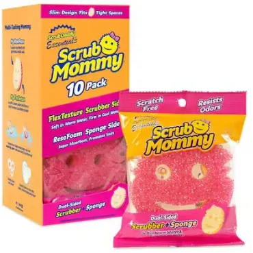 Scrub Mommy Essentials Scrubber Sponge 10-Pack