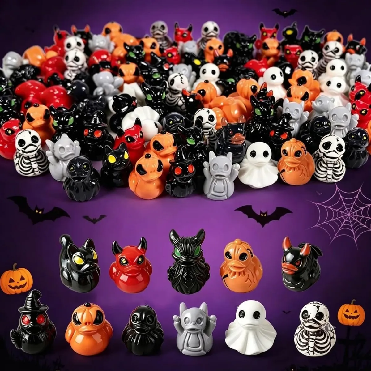 Mini Halloween Duck Resins 20-count