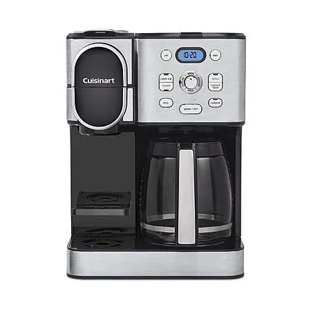 Cuisinart Coffee Center 2-in-1 Coffee Maker w/ 12-Cup Carafe & Single-Serve Brewer