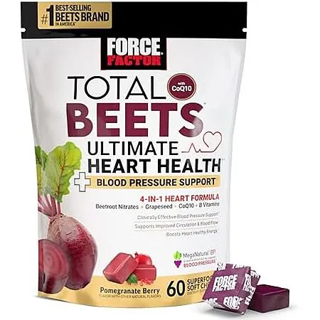 60-Ct Force Factor Total Beets Ultimate Heart Health Soft Chews (2 Flavors)