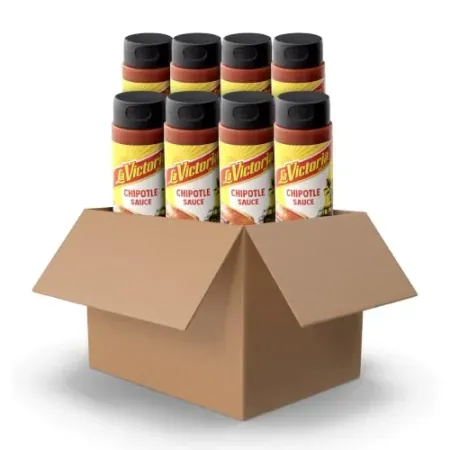 8-Pack 9oz LA VICTORIA Chipotle Sauce Squeeze Bottle