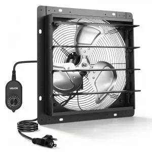 VEVOR 14 in Shutter Exhaust Fan Wall-Mount Automatic Louvers
