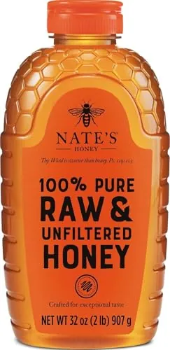 Nate's 100% Pure, Raw & Unfiltered Honey 32-Oz
