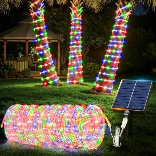 Flvoecn 33-Foot 100-LED Solar Rope Lights