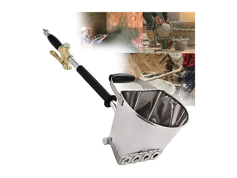 Aluminum Mortar & Plaster Sprayer Gun w/ 4 Nozzles