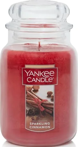 Yankee Candle Sparkling Cinnamon Scented Classic 22oz Large Jar Single Wick Candle