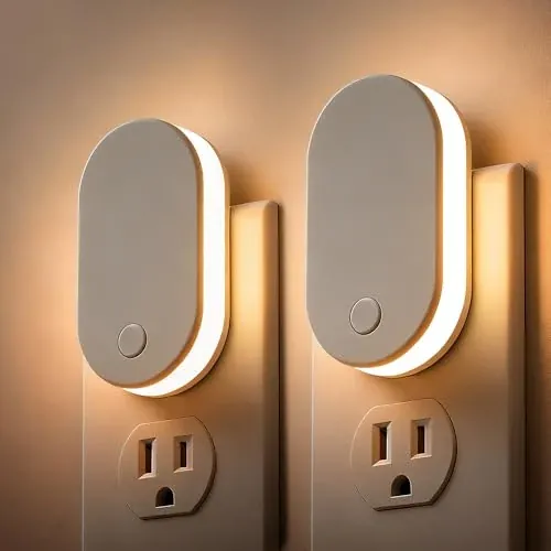 L LOHAS LED Dusk-to-Dawn Plug-in Night Lights 2-Pack