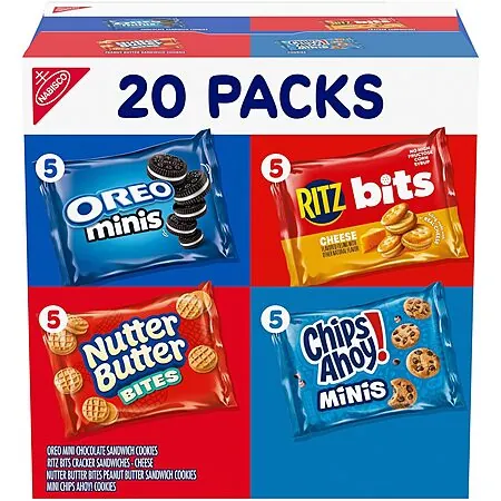 20-Ct 1-Oz Nabisco Snacks Variety Pack (Oreo, Chips Ahoy, Nutter Butter & More)