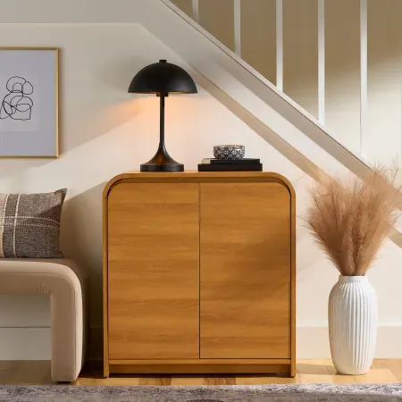 Better Homes & Gardens 2 Door-3 Shelves Juliet Curved Accent Cabinet