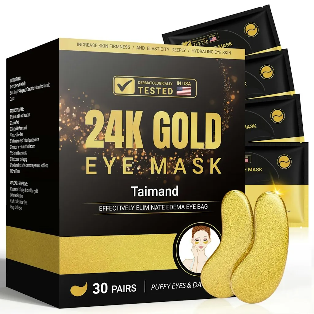 Taimand 24K Gold Under Eye Patches 30 Pairs