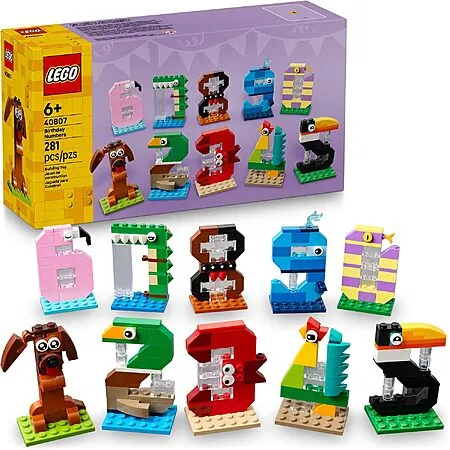 281-Pc LEGO Birthday Numbers Building Set