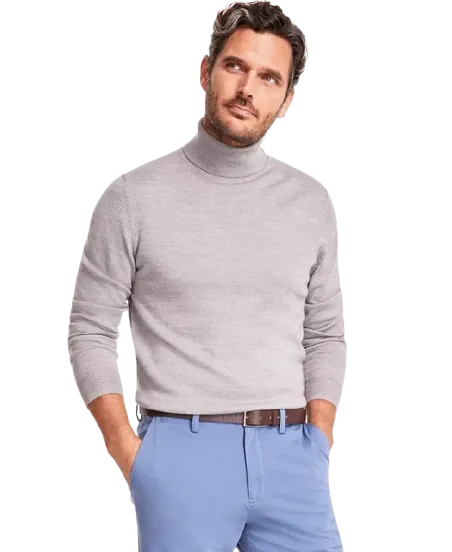 Club Room Men's Merino Wool Blend Turtleneck Sweater