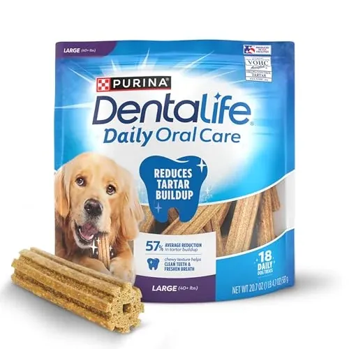Purina DentaLife Daily Oral Care Dog Sticks 18-Count (Large Chews)