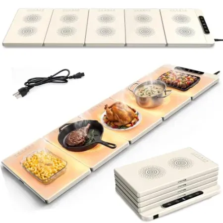 MXMZHXU 43.7" x 15" 5-in-1 Electric Warming Tray